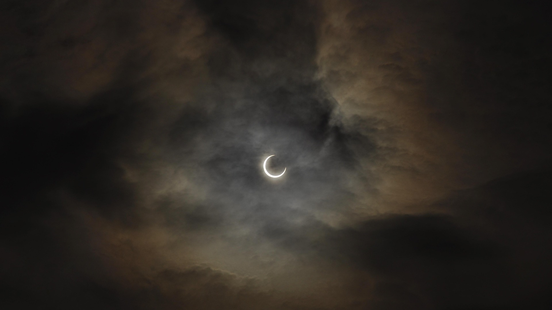 An eclipse in the clouds