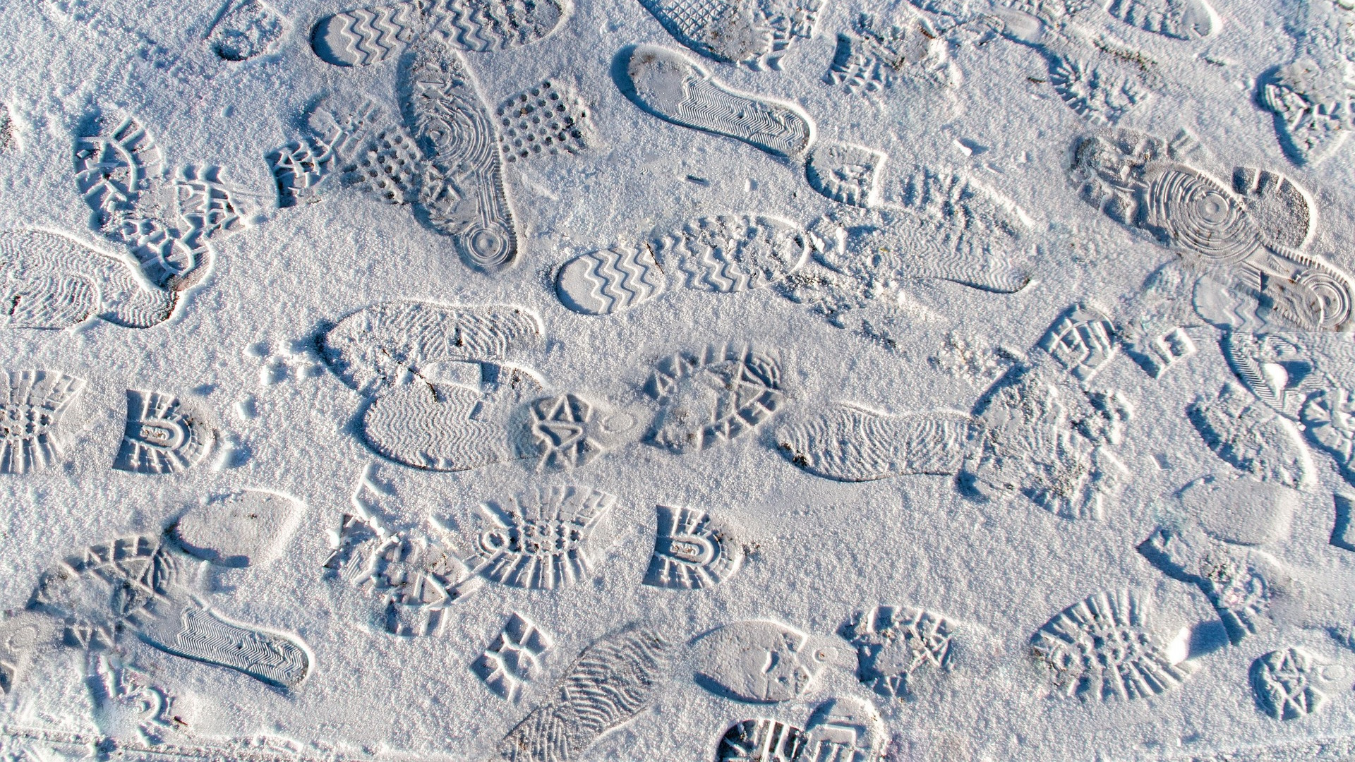 Footprints in the sand